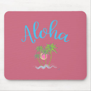 Alfombrilla De Ratón Aloha Beis estilo hawaiano Summer Tropical
