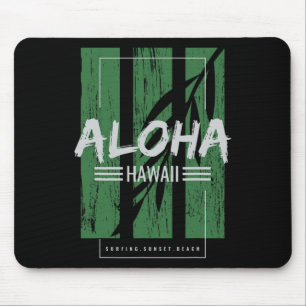Alfombrilla De Ratón Aloha Hawái Surfing Sunset Beach 