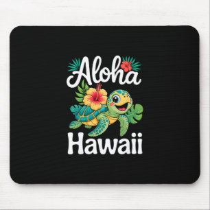 Alfombrilla De Ratón Aloha Hawaii Tortuga Isla Hawaiana Niños Hombres M