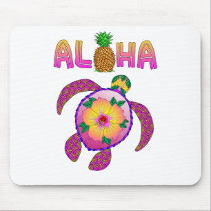 Alfombrilla De Ratón Aloha Hawaiian Honu Turtle
