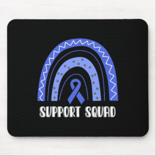 Alfombrilla De Ratón Alopecia Areata Awareness Rainbow Ribbon Support S