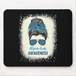 Alfombrilla De Ratón Alopecia Areata Conciencia Messy bun Pérdida del p