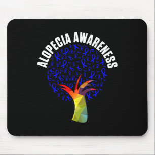 Alfombrilla De Ratón Alopecia Conciencia Pérdida de cabello Guerrero Lu