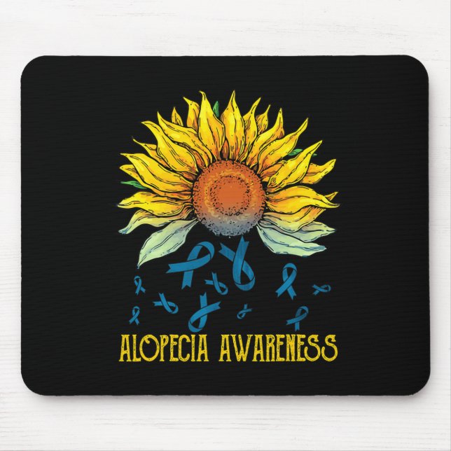 Alfombrilla De Ratón Alopecia Sensibilización Girasol (Frente)
