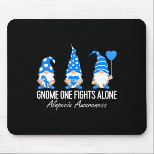 Alfombrilla De Ratón Alopecia Sensibilización Gnomis Yo Uso Cinta Azul