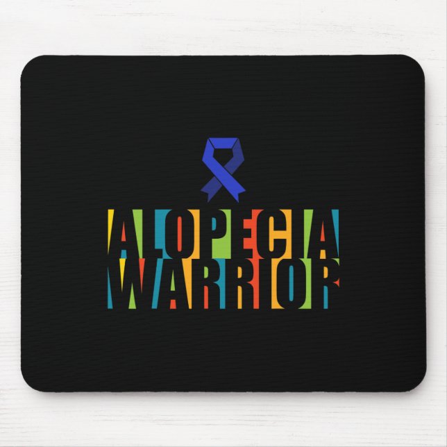 Alfombrilla De Ratón Alopecia Sensibilización Pérdida de pelo Guerrero  (Frente)