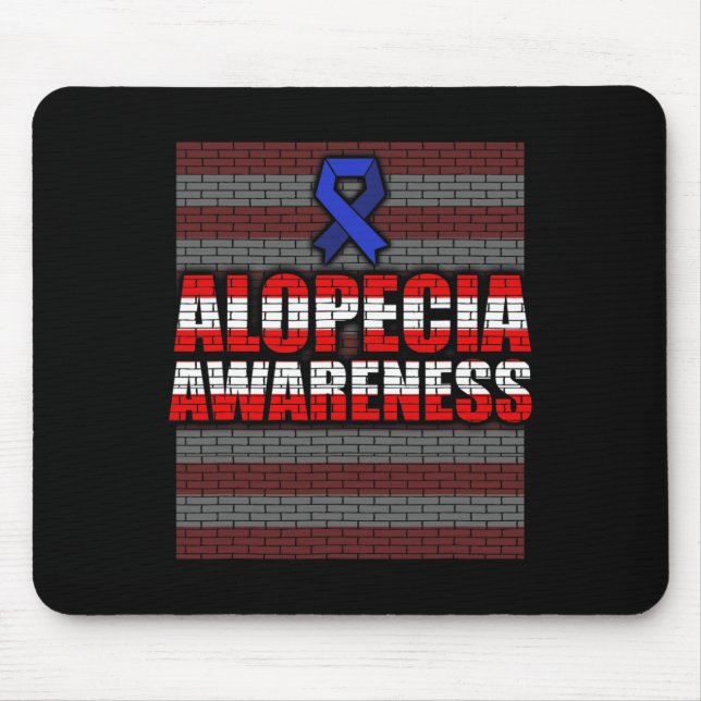 Alfombrilla De Ratón Alopecia Sensibilización Pérdida de pelo Guerrero  (Frente)