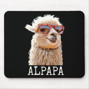 Alfombrilla De Ratón Alpaca Papa Alpapa Lama Daddy Cute Alpaca Dad Fath