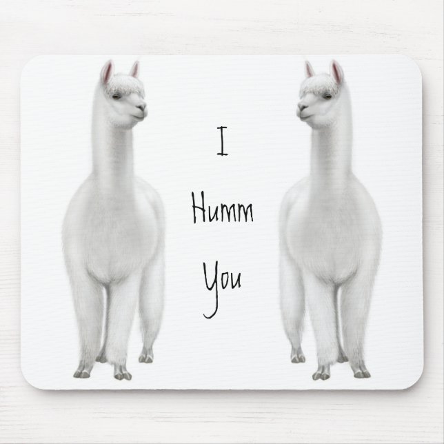 Alfombrilla De Ratón Alpacas Humm Mousepad (Frente)
