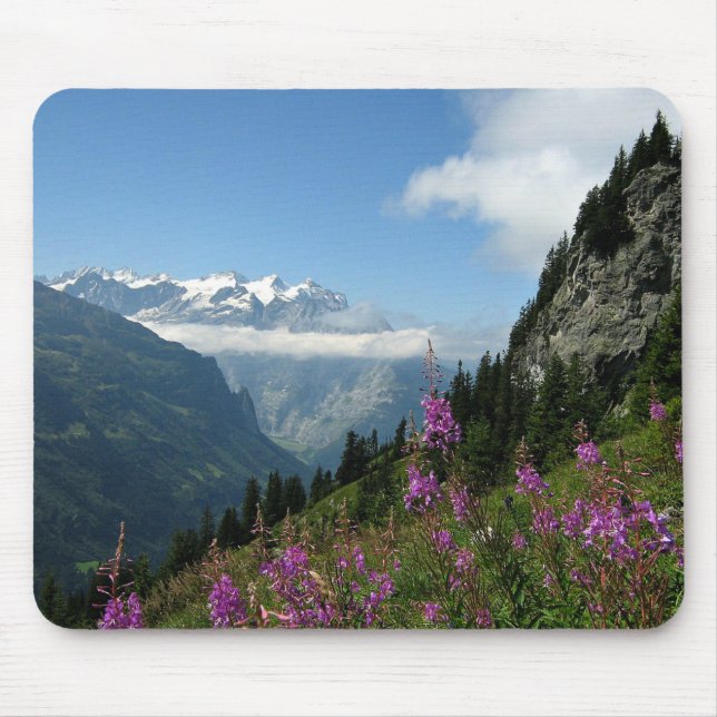 Alfombrilla De Ratón Alpes, montañas (Frente)