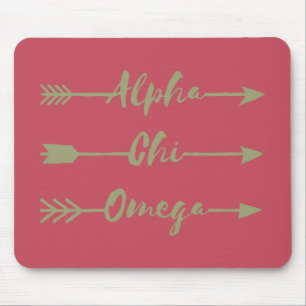 Alfombrilla De Ratón Alpha Chi Omega Flechas
