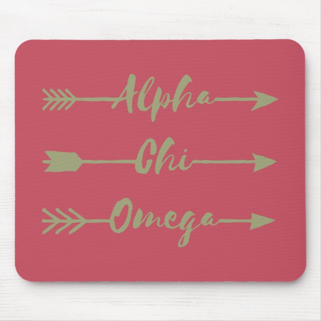 Alfombrilla De Ratón Alpha Chi Omega | Flechas (Frente)