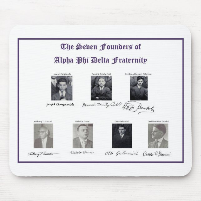 Alfombrilla De Ratón Alpha Phi Delta Mousepad (Frente)