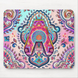 Alfombrilla De Ratón Alphabet A mandala