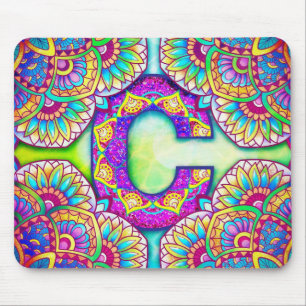 Alfombrilla De Ratón Alphabet C mandala