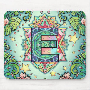 Alfombrilla De Ratón Alphabet E mandala