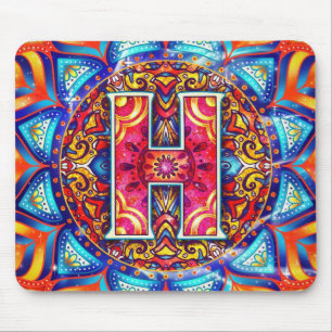 Alfombrilla De Ratón Alphabet H mandala