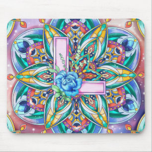 Alfombrilla De Ratón Alphabet L mandala