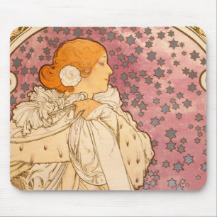 Alfombrilla De Ratón Alphonse Mucha La Dame Aux Camelias: Art Nouveau