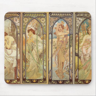Alfombrilla De Ratón Alphonse Mucha - Maestro Art Nouveau