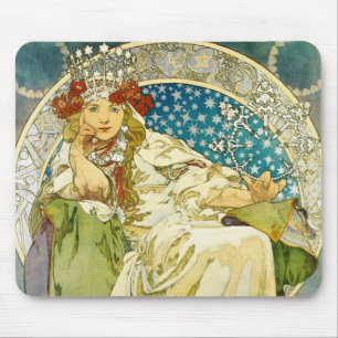Alfombrilla De Ratón Alphonse Mucha Princess Hyacinth Art Nouveau