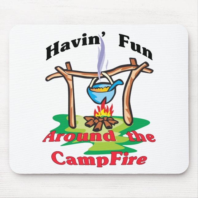 Alfombrilla De Ratón Alrededor de la hoguera (Frente)