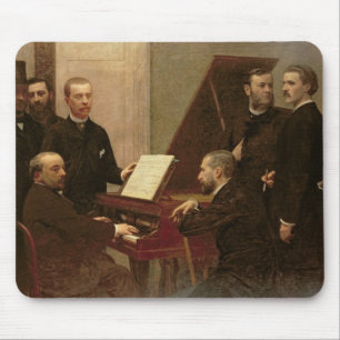 Alfombrilla De Ratón Alrededor del piano, 1885