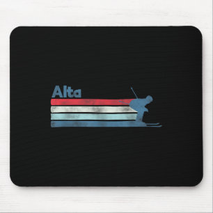 Alfombrilla De Ratón Alta Utah Retro Ski