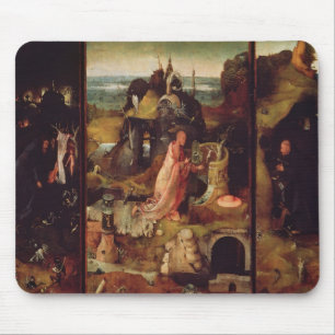 Alfombrilla De Ratón Altarpiece de los ermitaños (aceite en el panel)