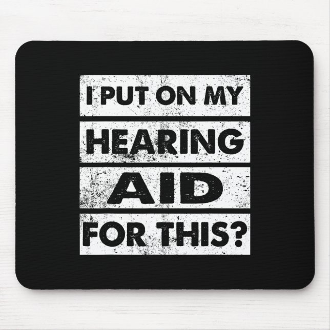 Alfombrilla De Ratón Alteración de la audición de la ventisca Concienci (Frente)