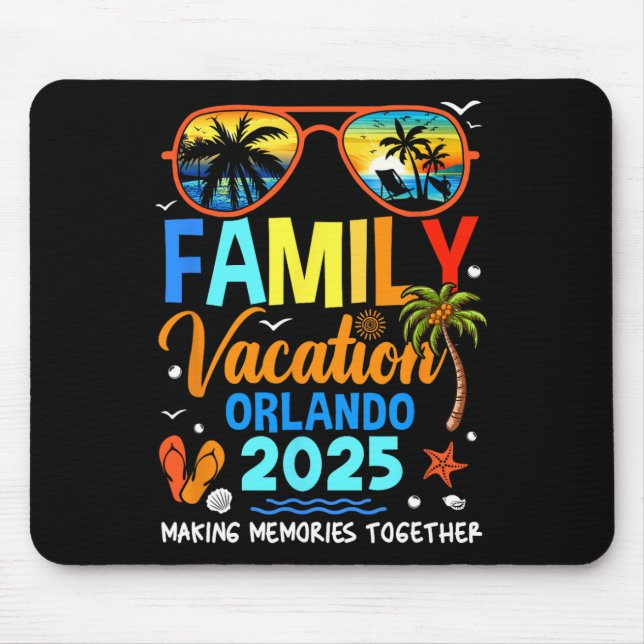 Alfombrilla De Ratón Alterna de vacaciones familiares en Orlando 2025 (Frente)
