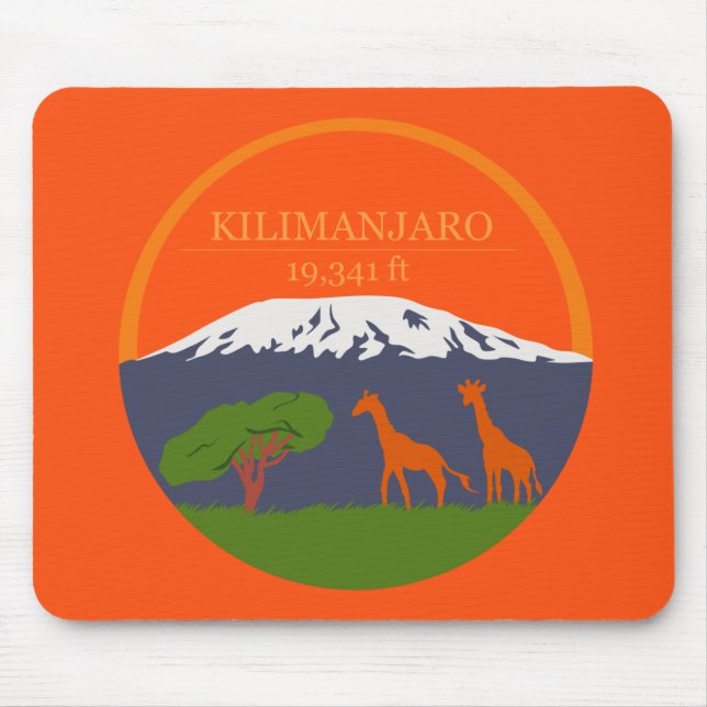 Alfombrilla De Ratón Altitud de Kilimanjaro (Frente)