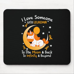 Alfombrilla De Ratón Ama A Alguien Con Leucemia Awareness Naranja Ribbo