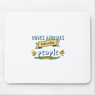 Alfombrilla De Ratón Ama a los animales tolerar