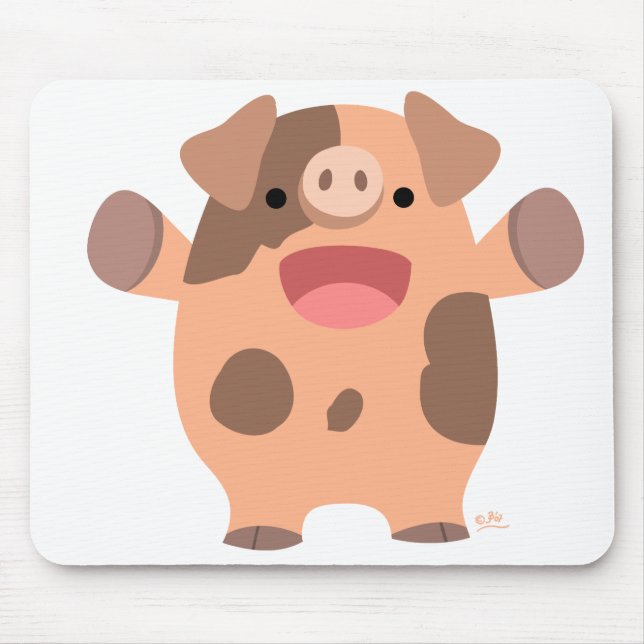 Alfombrilla De Ratón Amable Personalizado Mousepad (Frente)