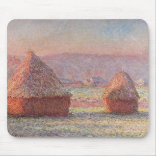 Alfombrilla De Ratón Amanecer de Escarcha Blanca de Claude Monet (Hayst