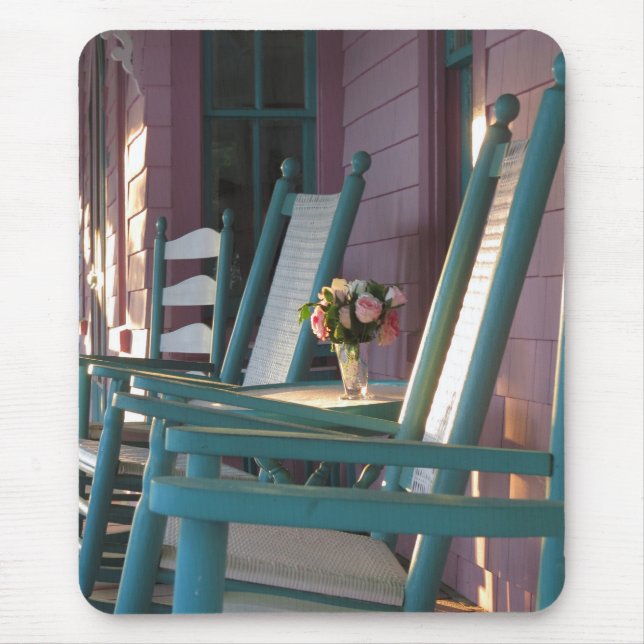 Alfombrilla De Ratón Amanecer de rosas rosadas - Viñedo de Martha (Frente)