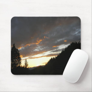 Alfombrilla De Ratón Amanecer nublado dorado......