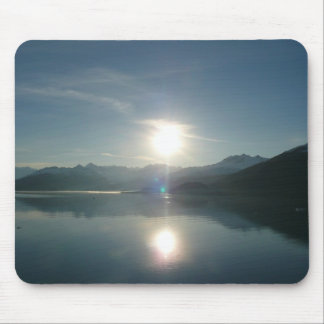 Alfombrilla De Ratón Amanecer sobre el fiordo universitario Alaska Foto