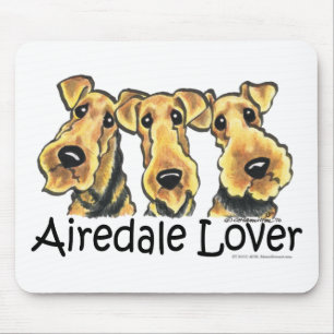 Alfombrilla De Ratón Amante de Airedale Terrier