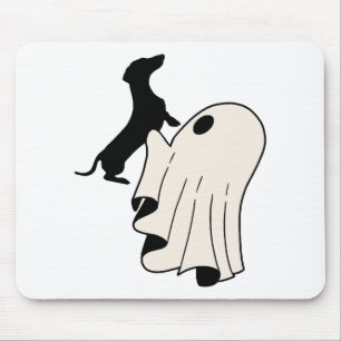Alfombrilla De Ratón Amante de Dachshund Fantasma Lindo
