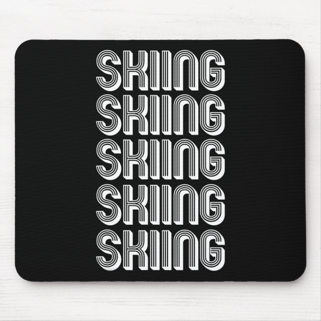 Alfombrilla De Ratón Amante de esquí 1 (Frente)