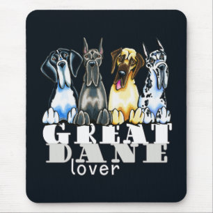 Alfombrilla De Ratón Amante de great dane