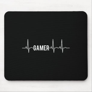 Alfombrilla De Ratón Amante de juegos de video de Gamer Heartbeat