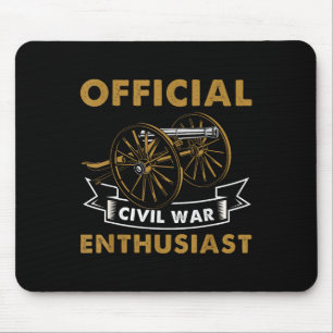 Alfombrilla De Ratón Amante de la guerra civil historiador de rumores