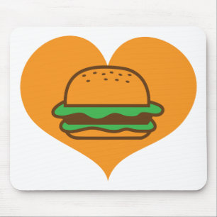 Alfombrilla De Ratón Amante de la hamburguesa