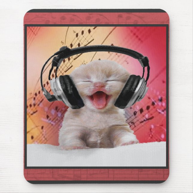 Alfombrilla De Ratón Amante de la música nacido Mousepad (Frente)