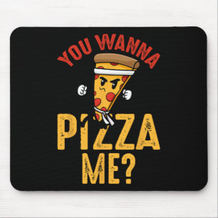 Alfombrilla De Ratón Amante de la Pizza - ¿Quieres Pizzarme Ninja Karat