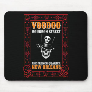 Alfombrilla De Ratón Amante de Voodoo de Mardi Gras Fan de Carnaval de