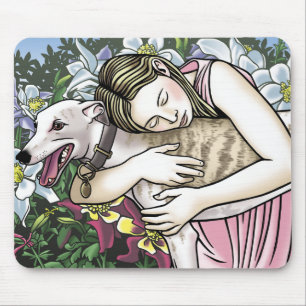 Alfombrilla De Ratón Amante del galgo